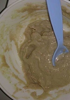 Foto resep Beras Merah Instan + Tempe + Kacang Panjang + Oyong + Brokoli + Keju (MPASI)