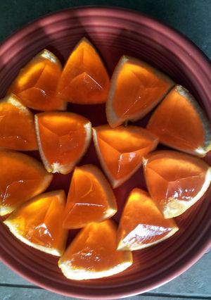 A picture of Baker Bitch's Orange Jello SHOTS baby!!.