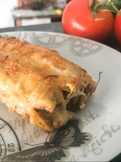 Una foto de Canelones de carne y verdura