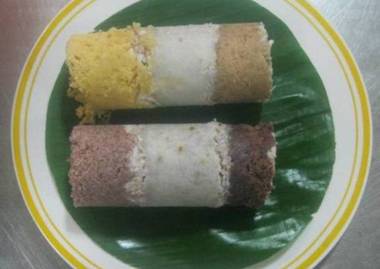 Easiest Way to Cook Perfect Mix Puttu(Colored Steamed Cake)