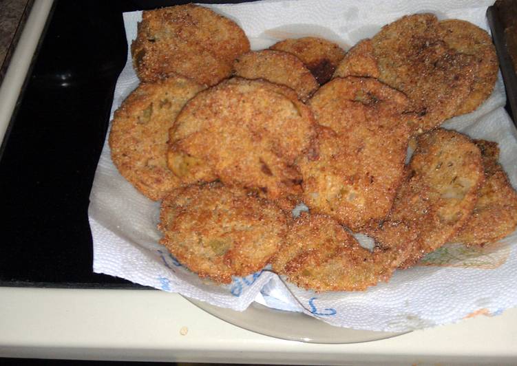 Steps to Prepare Favorite crispy fried green tomatoes