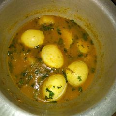 Egg curry stew A picture of Egg curry stew.