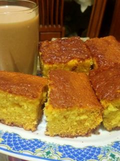 صورة لوصفة كيك الحليب الساخن