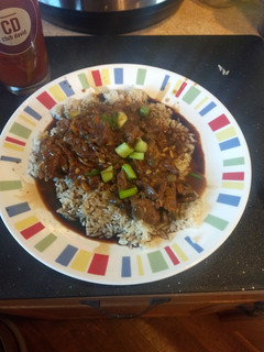 A picture of Beef with Spicy Garlic Sauce with Rice instant pot ip.