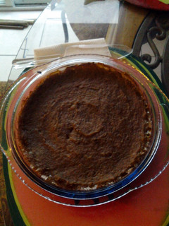 A picture of Sweet potatoe pie.