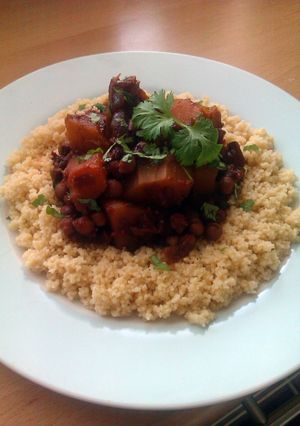 A picture of Vickys Butternut Squash & Chickpea Tagine, GF DF EF SF NF.