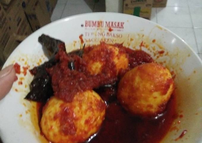 Resep Telur balado pedas dan simple yang Menggugah Selera