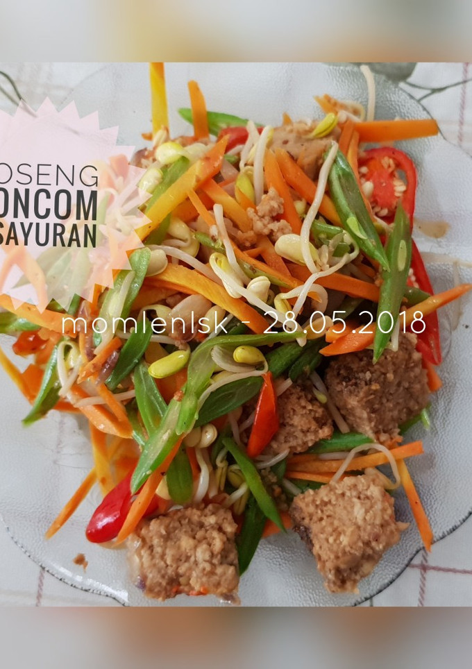 Foto resep Oseng Oncom Sayuran