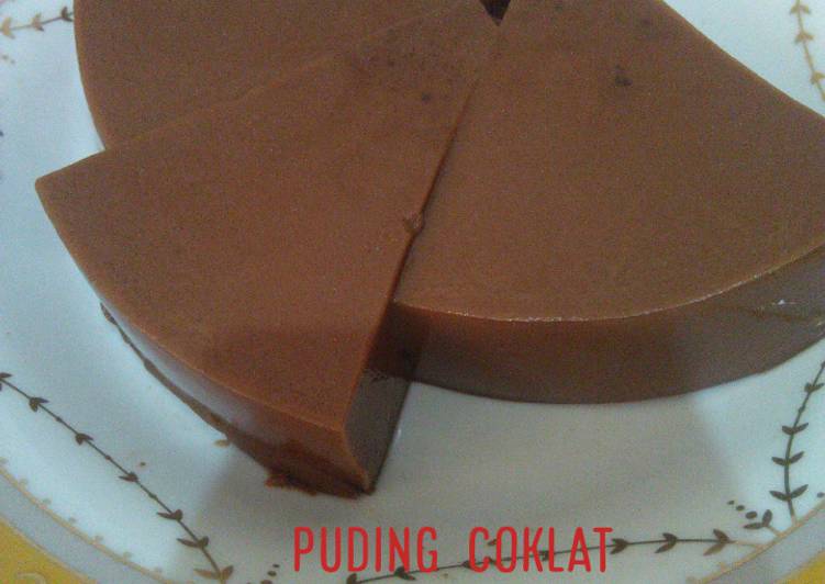 Puding coklat simple