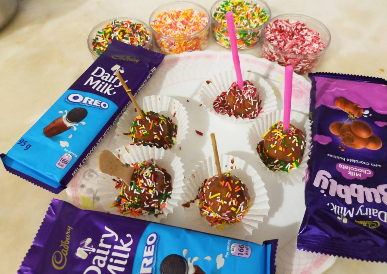 Choco pops / kid's favorite/quick and easy bread pops