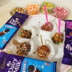 A picture of Choco pops / kid's favorite/quick and easy bread pops.