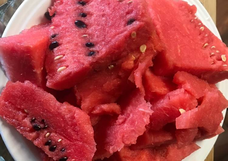 Steps to Make Award-winning Alkaline -  SEEDED (FEMALE)  WATERMELON