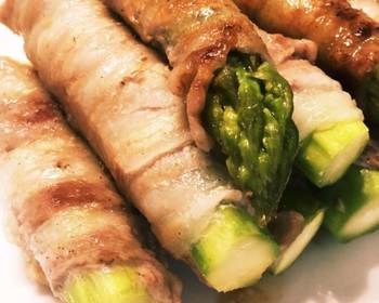 Easy Recipe Asparagus pork roll Delicious Nutritious