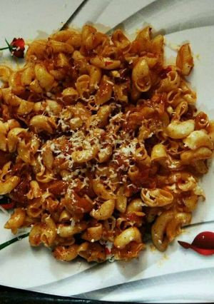 A picture of #Baked Macroni.