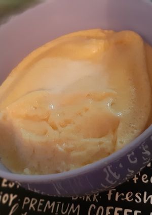Una foto de Flan sin azúcar en microondas