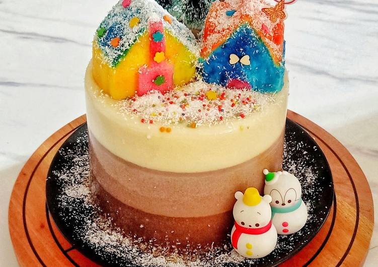 Recipe: Yummy Puding Susu 3 Lapis