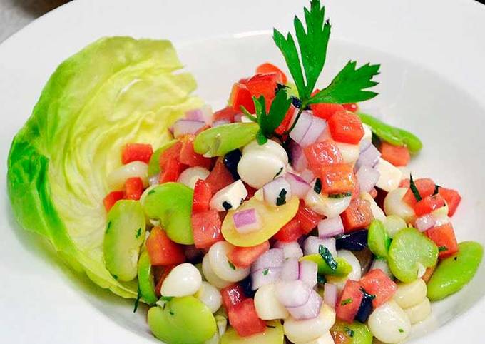 Steps to Prepare Super Quick Homemade Solterito | Corn Salad