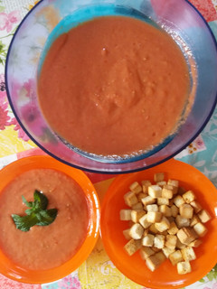 Una foto de Gazpacho andaluz