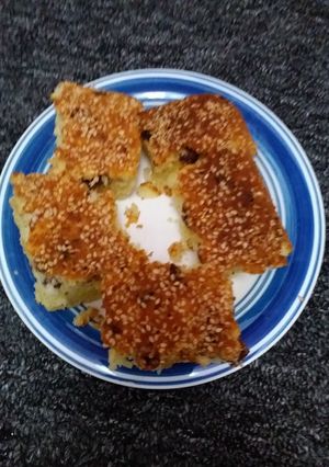 صورة لوصفة كيكة الزبادي بالزبيب