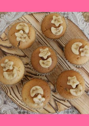 عکسی از دستور کاپ کیک موز شکلاتی🍌🍫