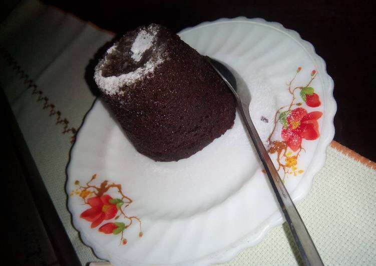 Eggless Chocolate Lava Cake