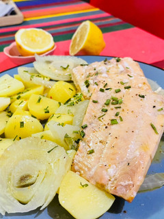 Foto di Salmone con finocchi e patate