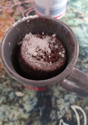 Una foto de Brownie en taza