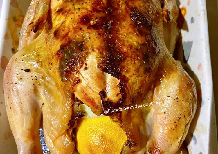 Step-by-Step Guide to Make Super Quick Homemade Lemon roasted chicken