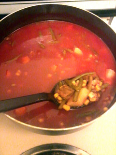 A picture of Beef Vegetable Soup.