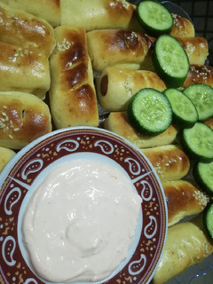 صورة لوصفة فطائر النقانق