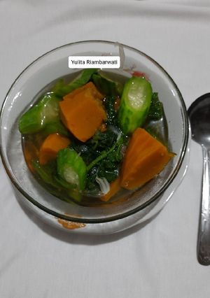 Foto resep 515. Sayur Bening Gambas, Pucuk Labu dan Labu Kuning