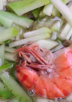 Foto resep Tumis labu udang galah