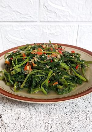 Foto resep Kangkung Terasi Pedas
