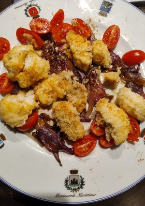 Foto di Bocconi di rana pescatrice impanati alla paprica