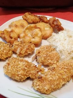 Kukoricapelyhes mézes-mustáros csirkemell recept fotója
