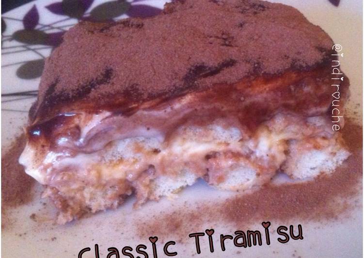 Resep Classic Tiramisu Anti Gagal