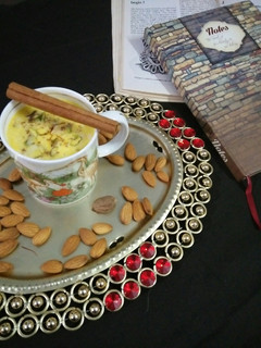 A picture of Infusing Besan Milk.