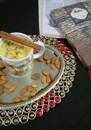 A picture of Infusing Besan Milk.