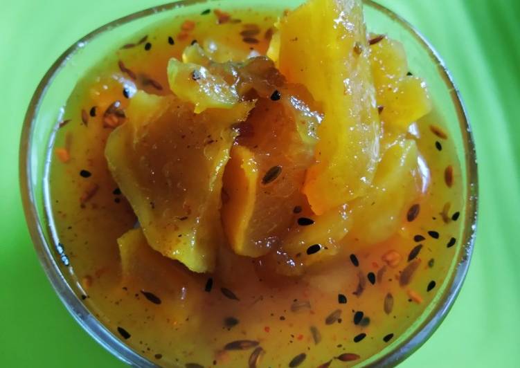 Steps to Prepare Favorite Raw mango chutney