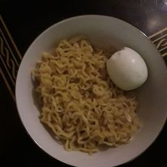 Indomie mixed with egg A picture of Indomie mixed with egg.