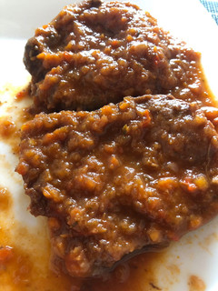 Una foto de Lengua en salsa