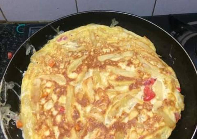 Steps to Prepare Homemade Potato omelette