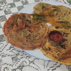 Masala lachha paratha A picture of Masala lachha paratha.