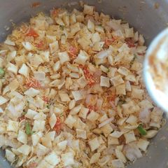 A picture of Chatpata cheeseling salad.