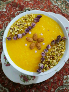 عکسی از دستور شله زرد