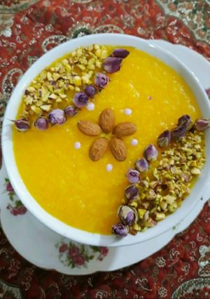 عکسی از دستور شله زرد