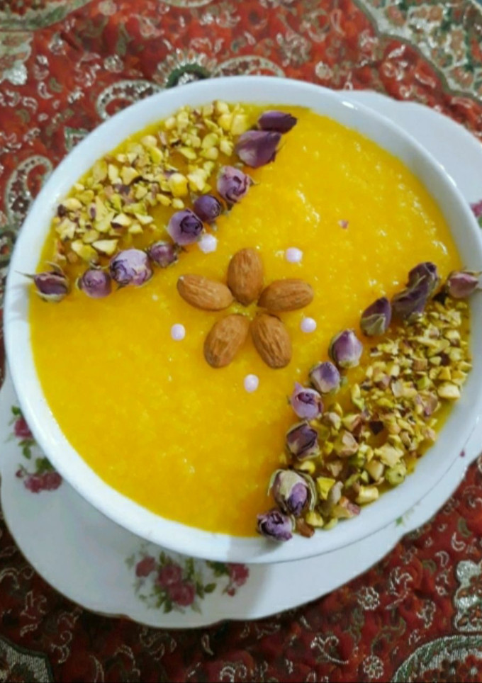 عکسی از دستور شله زرد