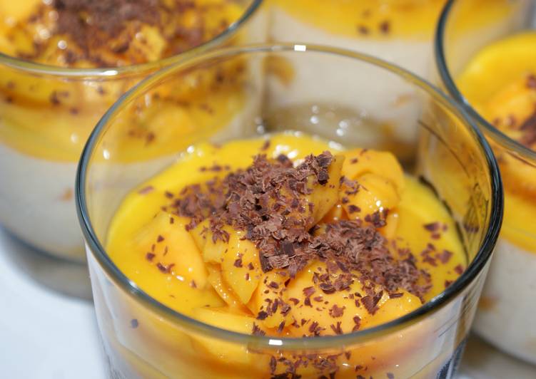 Steps to Make Quick Mango Panna Cotta