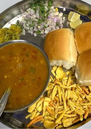 A picture of Misal Pav Recipe | Maharastrian Misal Pav Recipe.