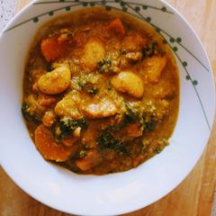 A picture of Sweet potato korma.